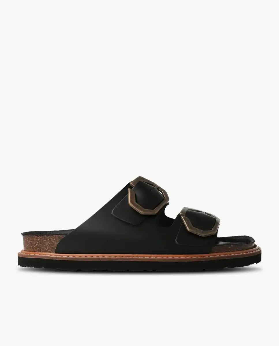 Galia Black Sandals