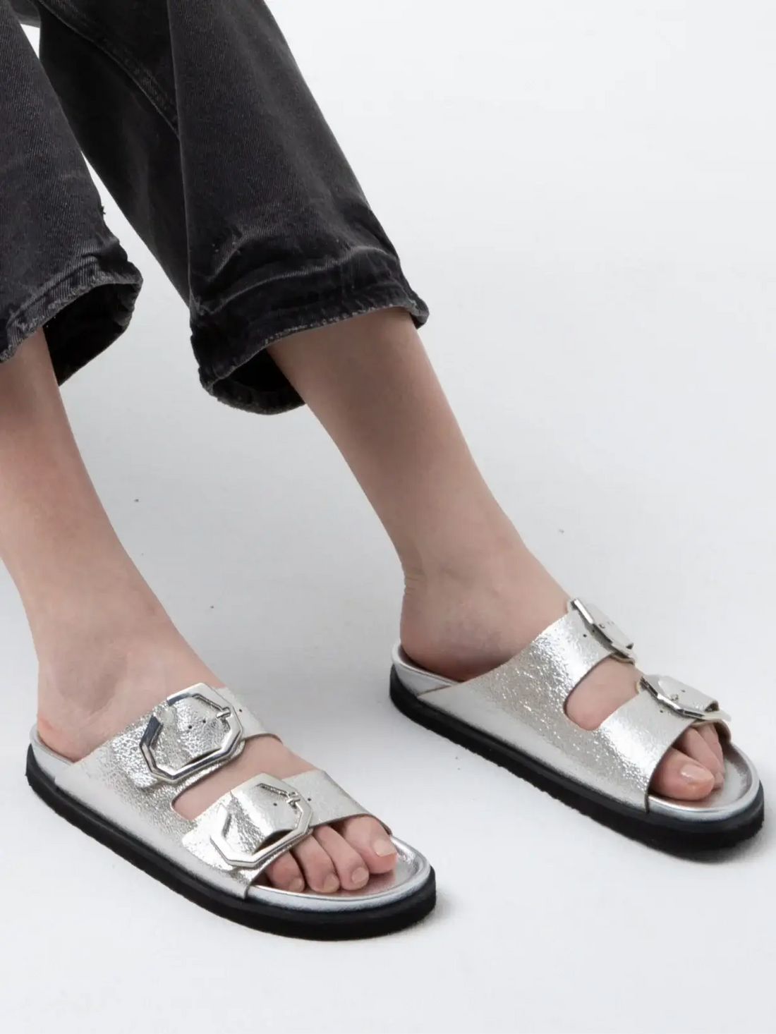 Galia Silver Sandals