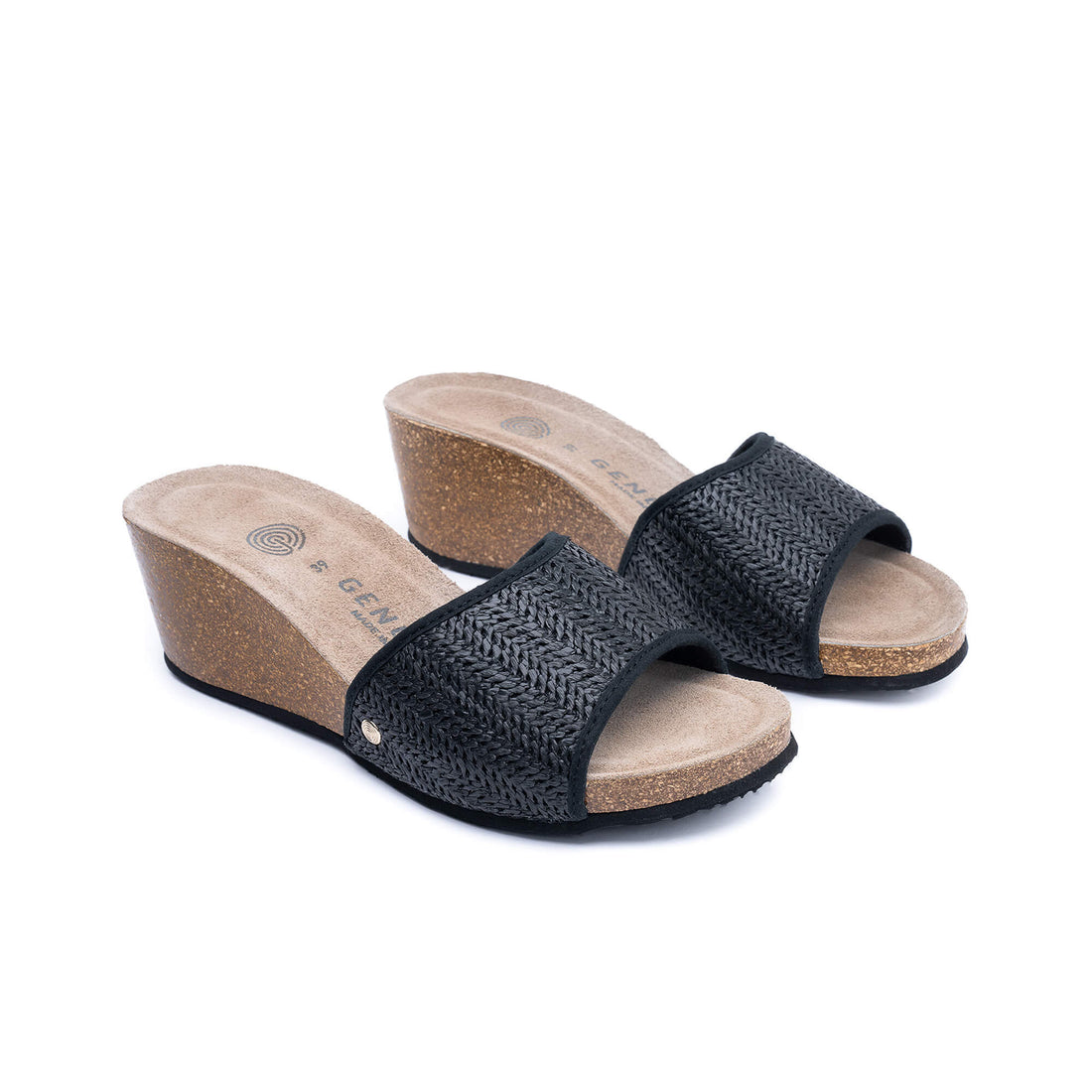 Daylis Black Raffia Sandal