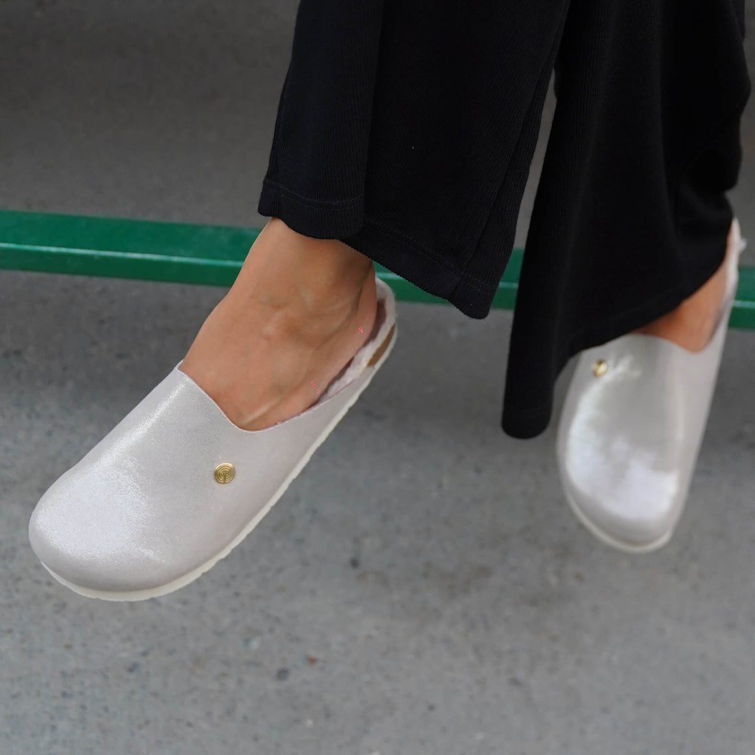 Helsinki Light Beige Clogs 