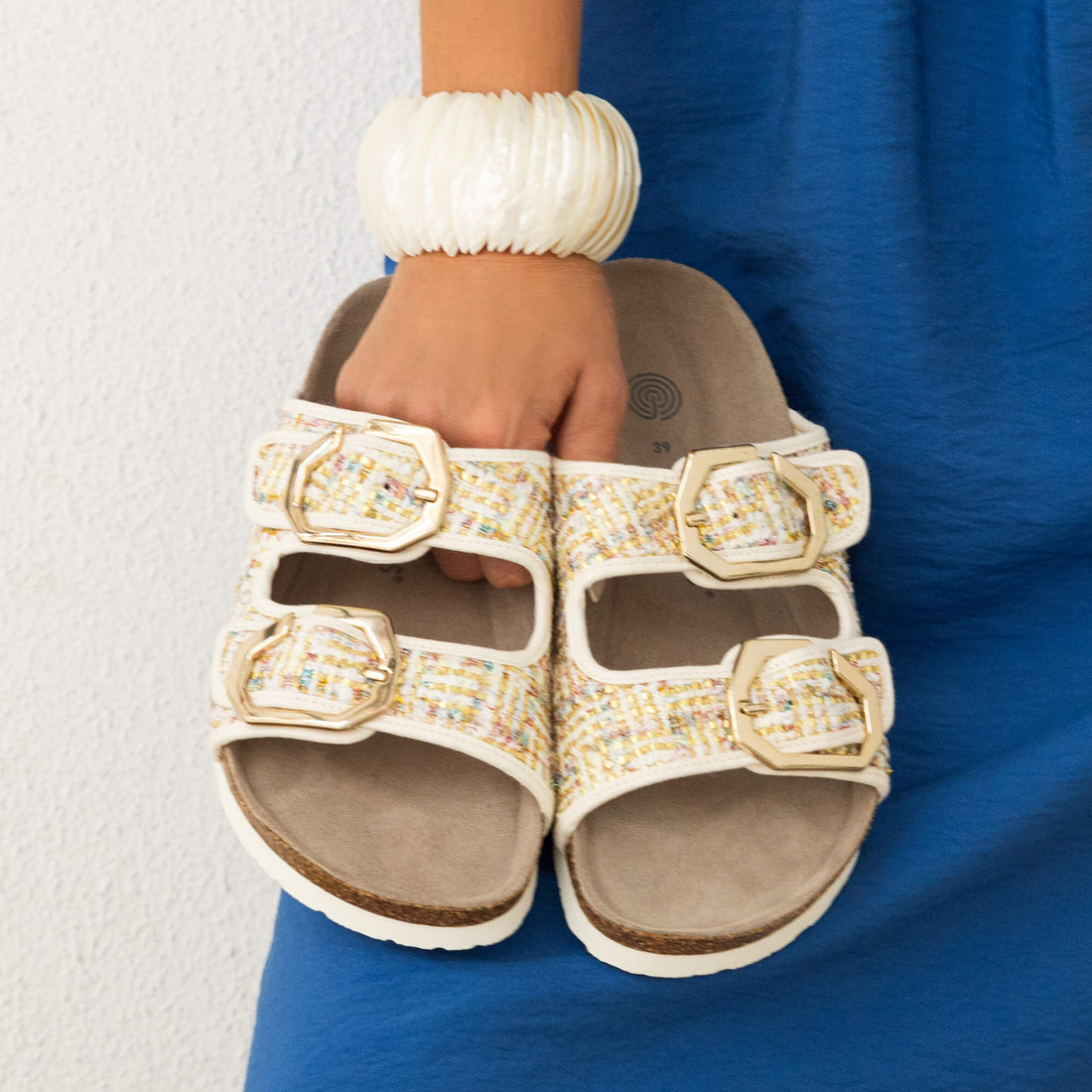 Galia White Sandal