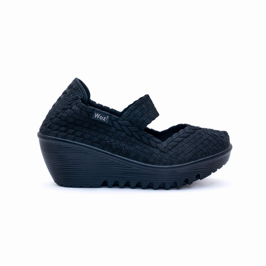 Sofia Black Wedge