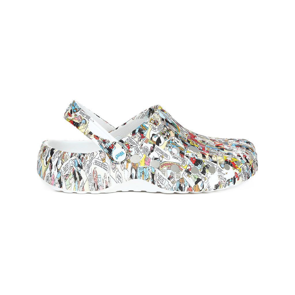 Popeye Comix Print  Clogs