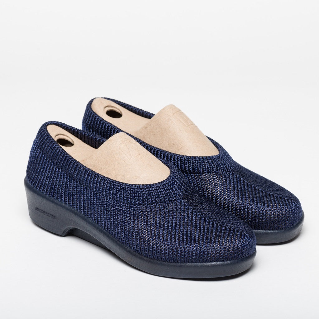 Amadora Navy Slip Ons | Women Size 36 to 41 | MyJooti.com