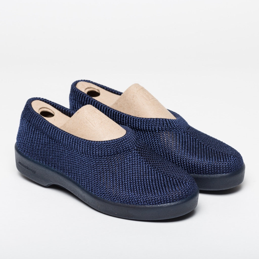 Almada Navy Slip Ons | Women Size 36 to 41 | MyJooti.com