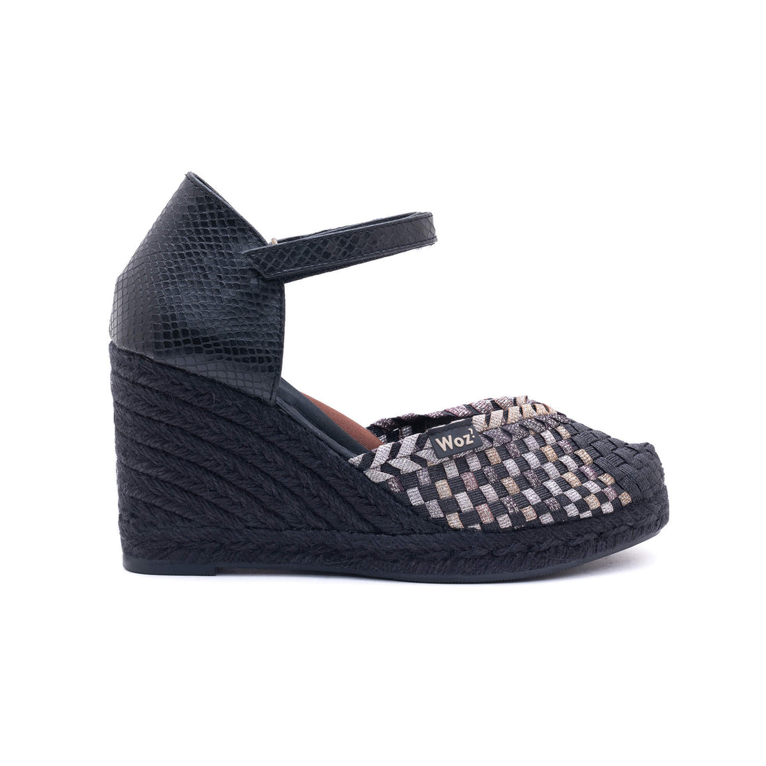 Zaira Metal.Black-Multi Bronze Espadrilles