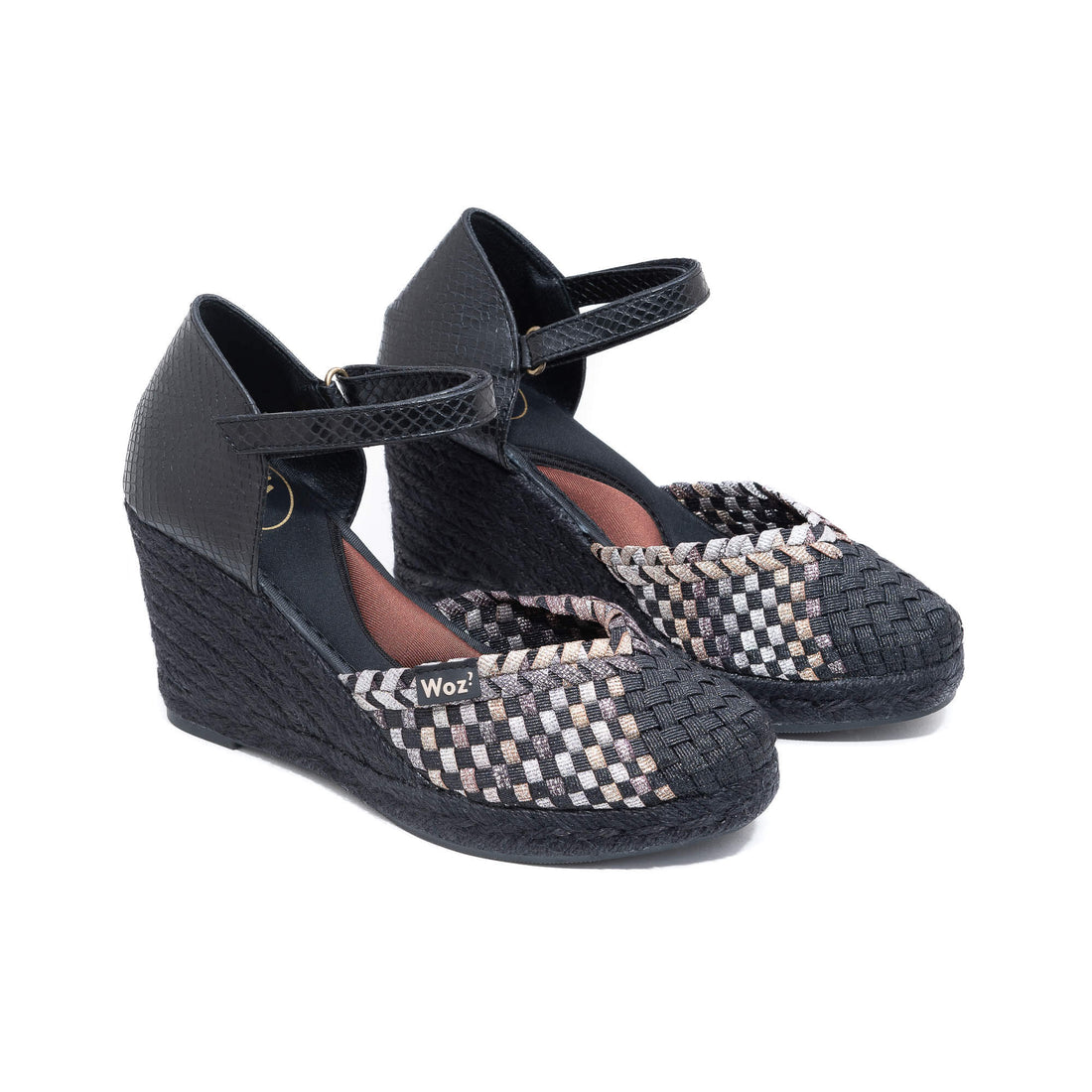 Zaira Metal.Black-Multi Bronze Espadrilles