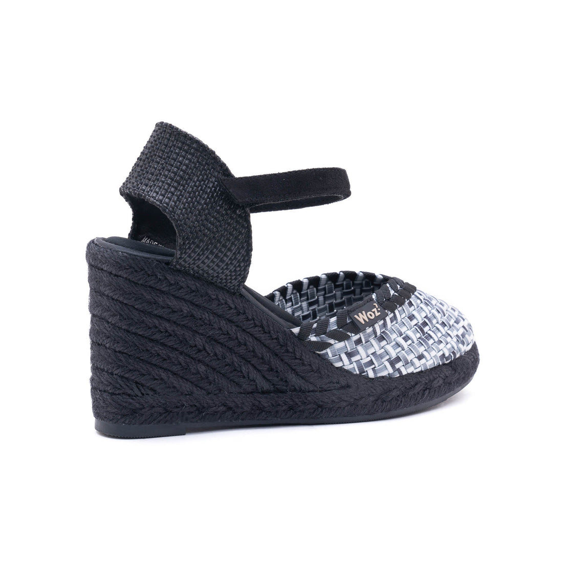 Pisa Shade White-Black-Grey Espadrilles