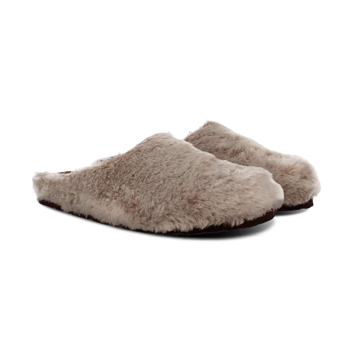 Molly Fur Silver Clogs 