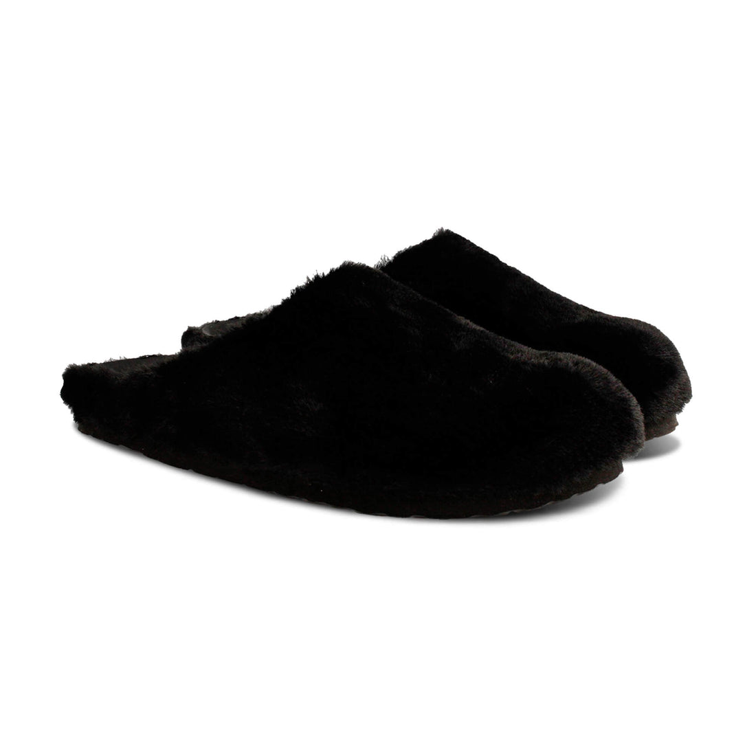 Molly Fur Black Clogs 