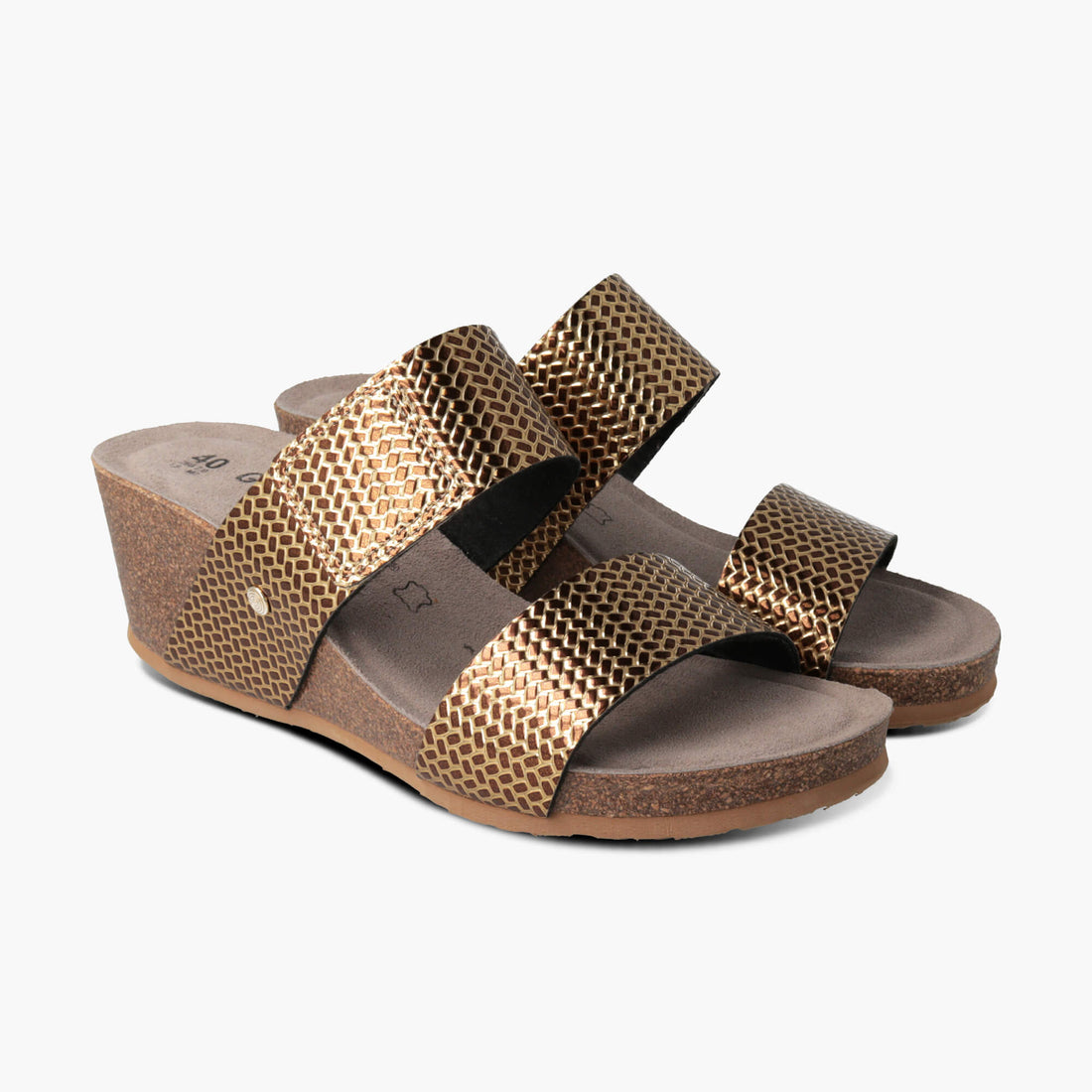 Aline Metallic Gold Sandals